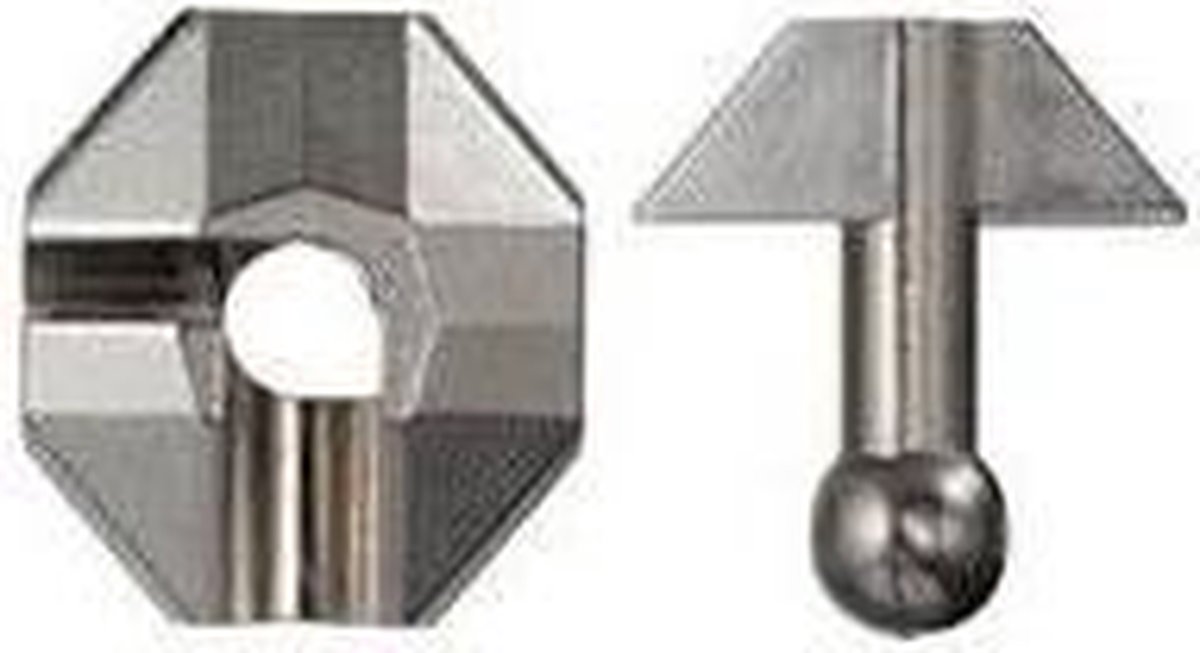 Huzzle breinbreker Cast Vlag niveau 1 11,8 cm staal zilver - Grijs