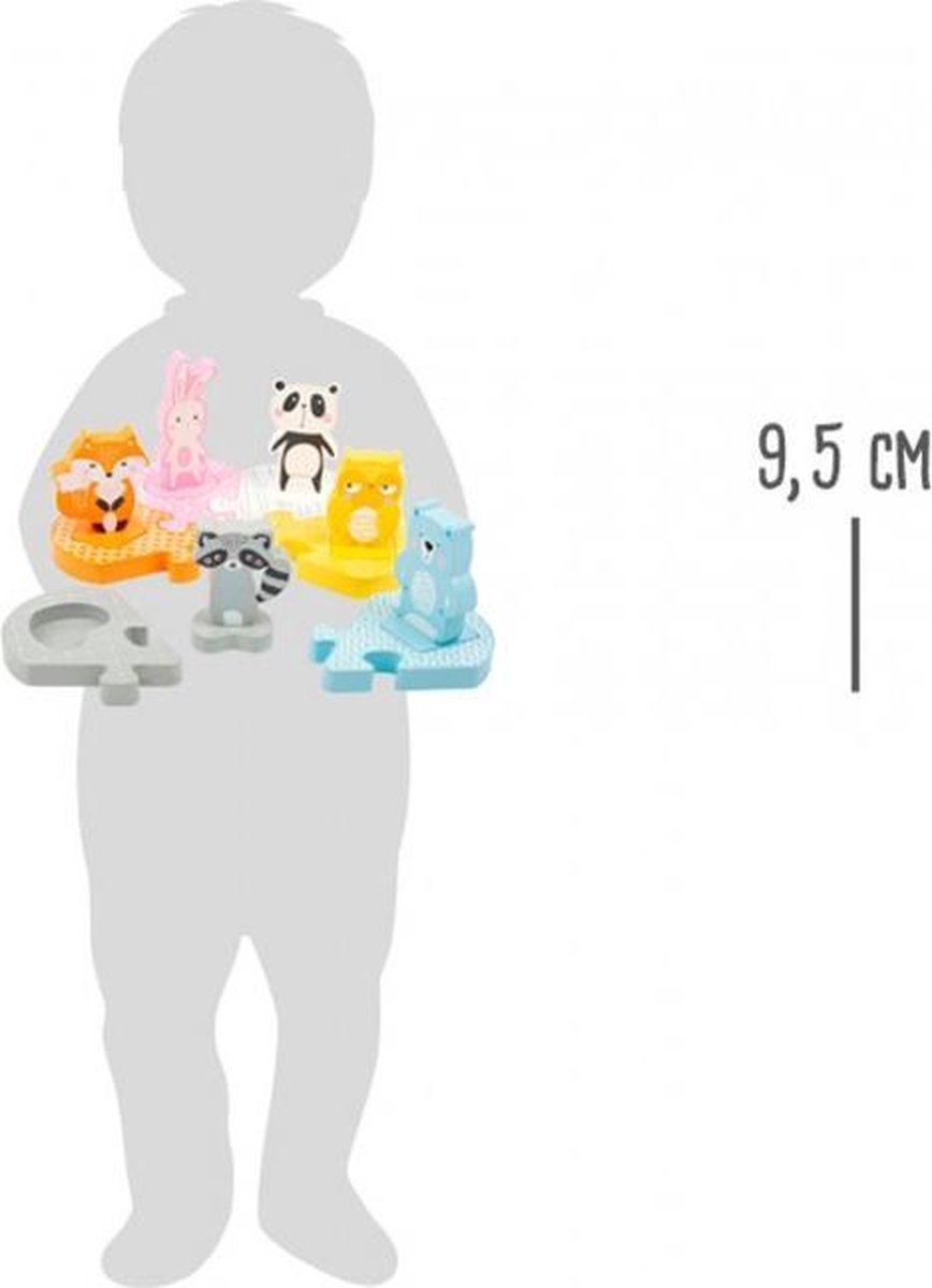 Small Foot vormenpuzzel Animal junior hout 12 stukjes