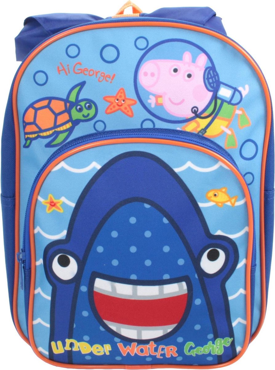 Nickelodeon rugzak Erwin Peppa Pig junior 32 cm - Blauw