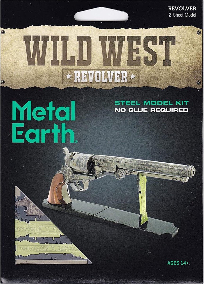 Metal Earth Wild West: Revolver 8,9 cm
