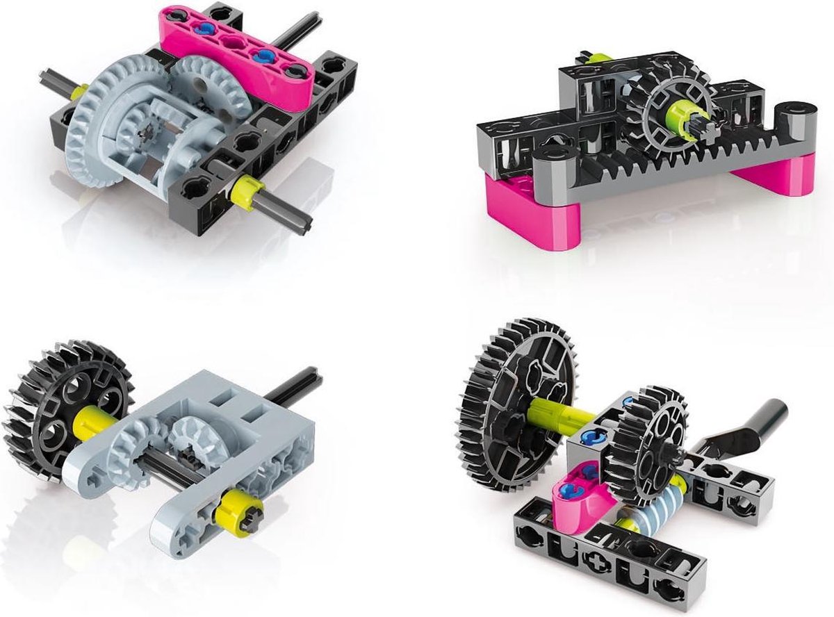 Clementoni bouwpakket voertuigen Mechanica Safari 10 in 1 - Blauw