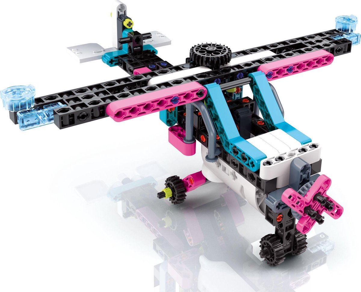 Clementoni bouwpakket voertuigen Mechanica Safari 10 in 1 - Blauw