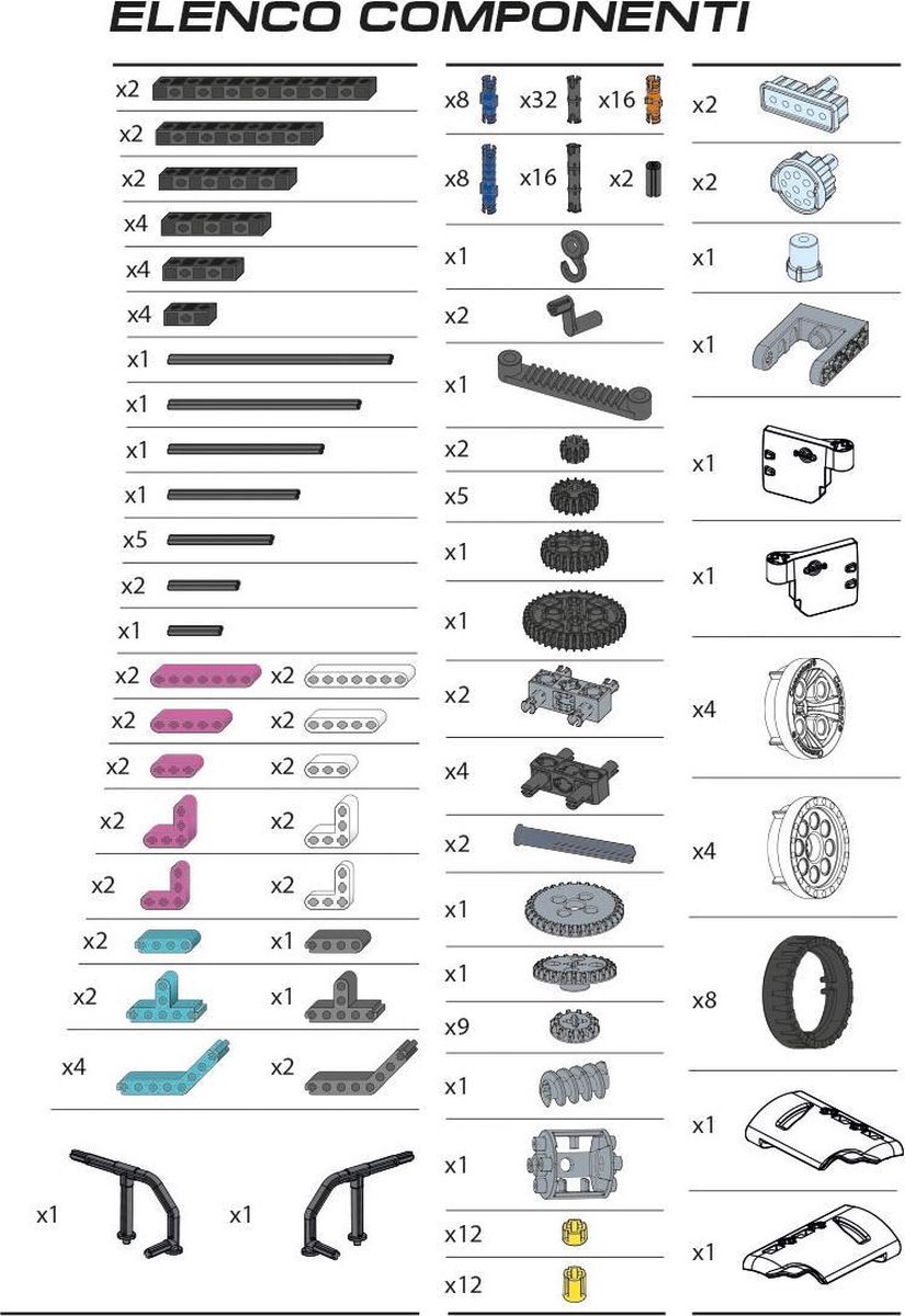 Clementoni bouwpakket voertuigen Mechanica Safari 10 in 1 - Blauw