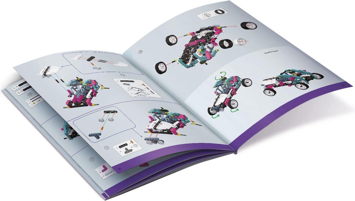 Clementoni bouwpakket voertuigen Mechanica Safari 10 in 1 - Blauw