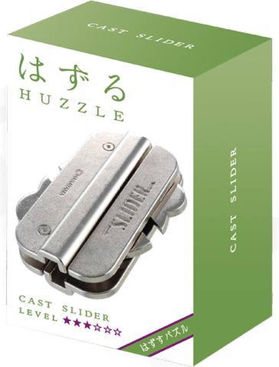 Huzzle breinbreker Cast Slider 8 cm staal zilver - Silver
