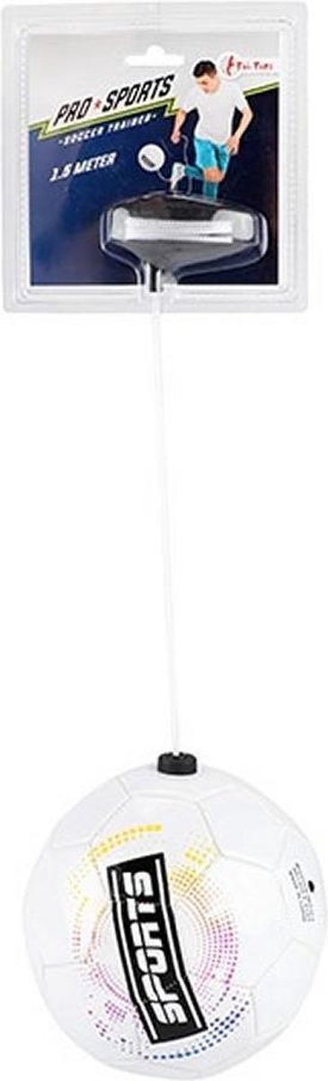 Toi-Toys Toi Toys voetbaltrainer Pro Sports 19 cm kunstleer - Wit