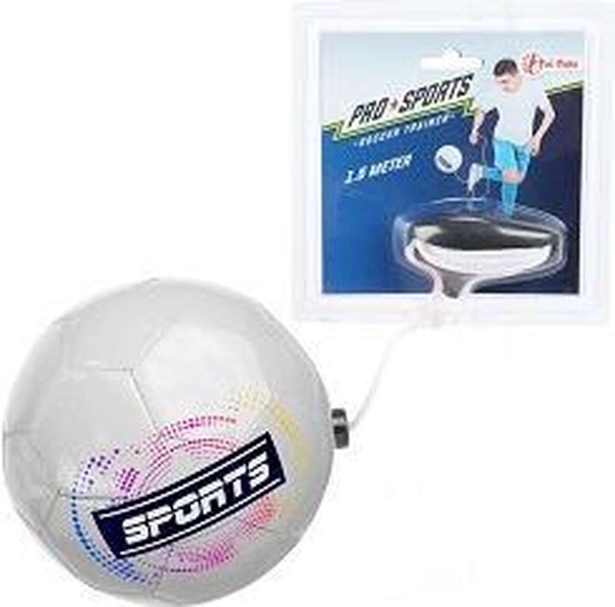 Toi-Toys Toi Toys voetbaltrainer Pro Sports 19 cm kunstleer - Wit