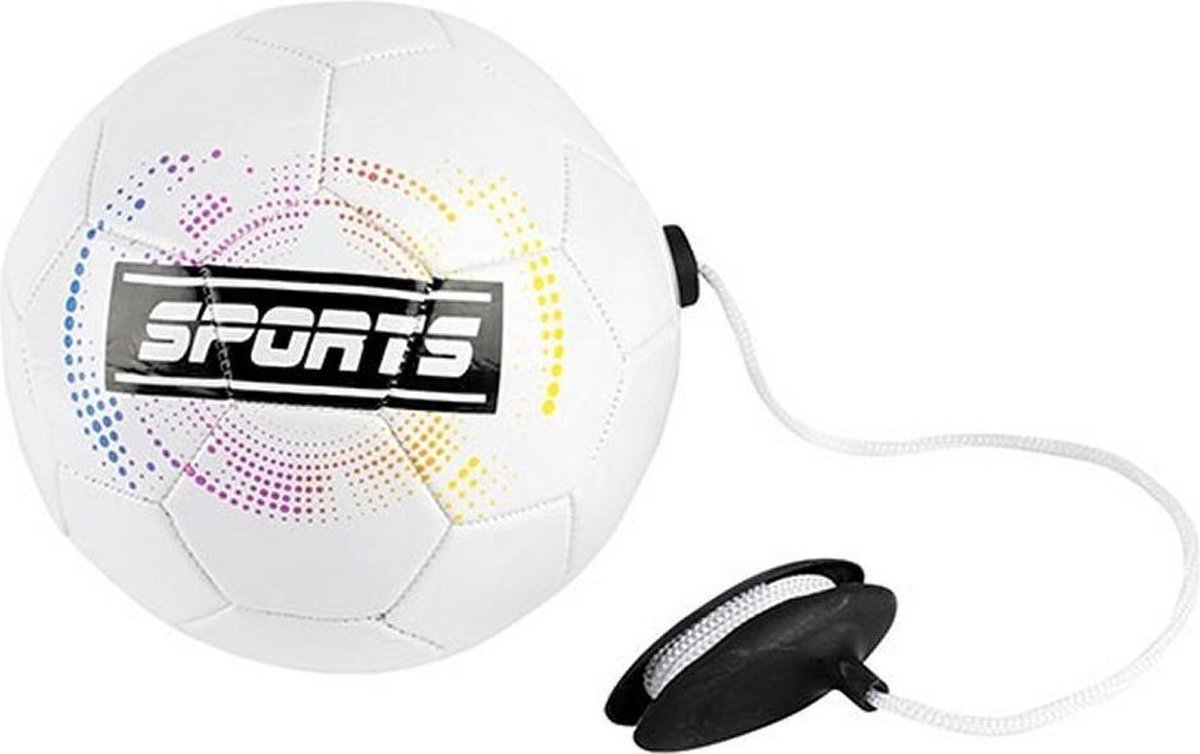 Toi-Toys Toi Toys voetbaltrainer Pro Sports 19 cm kunstleer - Wit