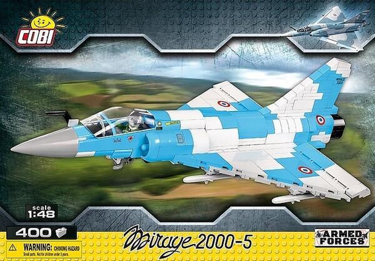 Cobi bouwpakket Armed Forces Mirage 2000 5 grijs/blauw 400 delig