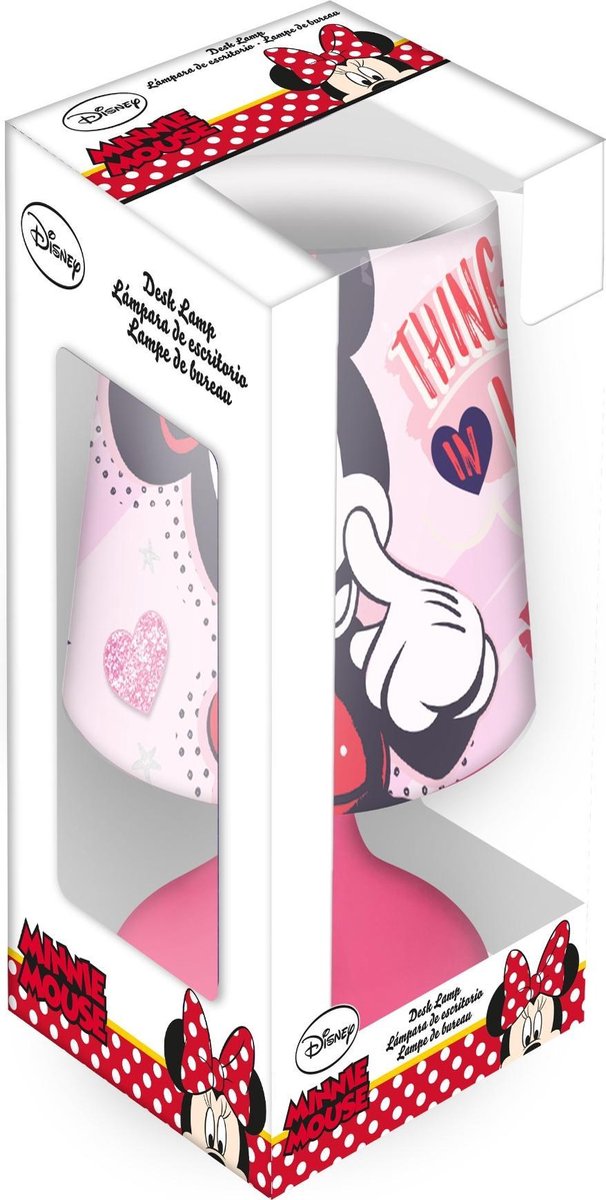 Disney tafellamp Minnie Mouse meisjes 18 cm - Roze