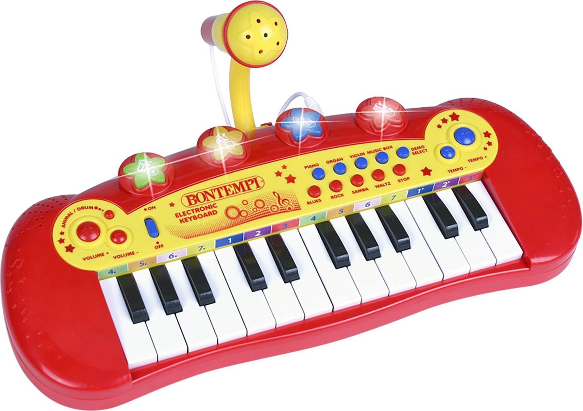 Bontempi keyboard elektronisch junior 33,3 x 22,2 x 12,5 cm - Rojo