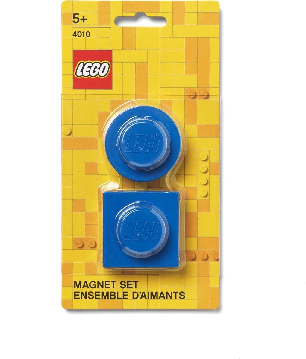 Room Copenhagen LEGO magneten 4,7 cm ABS/metaal 2 stuks - Blauw