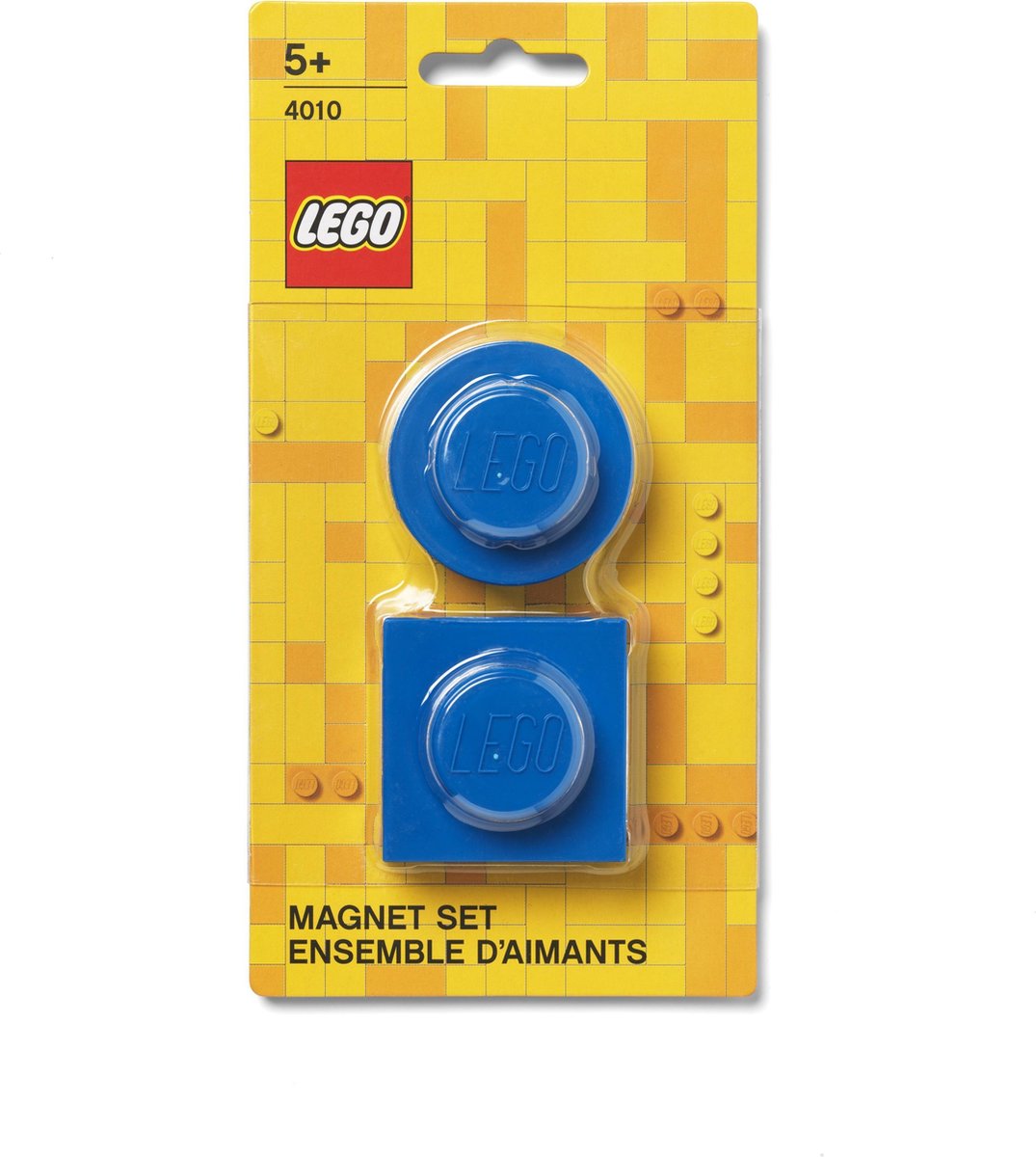 Room Copenhagen LEGO magneten 4,7 cm ABS/metaal 2 stuks - Blauw