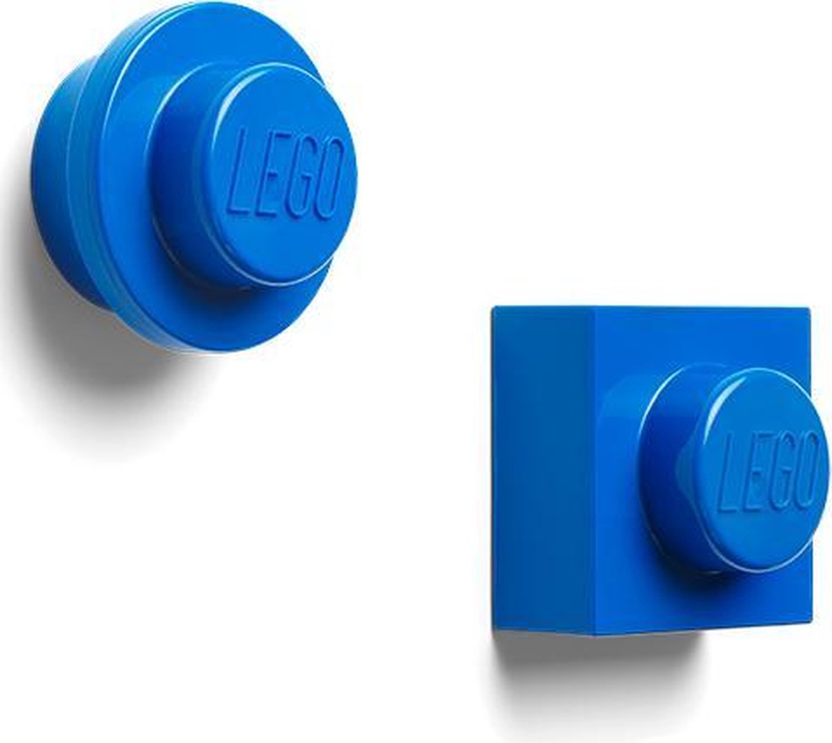 Room Copenhagen LEGO magneten 4,7 cm ABS/metaal 2 stuks - Blauw