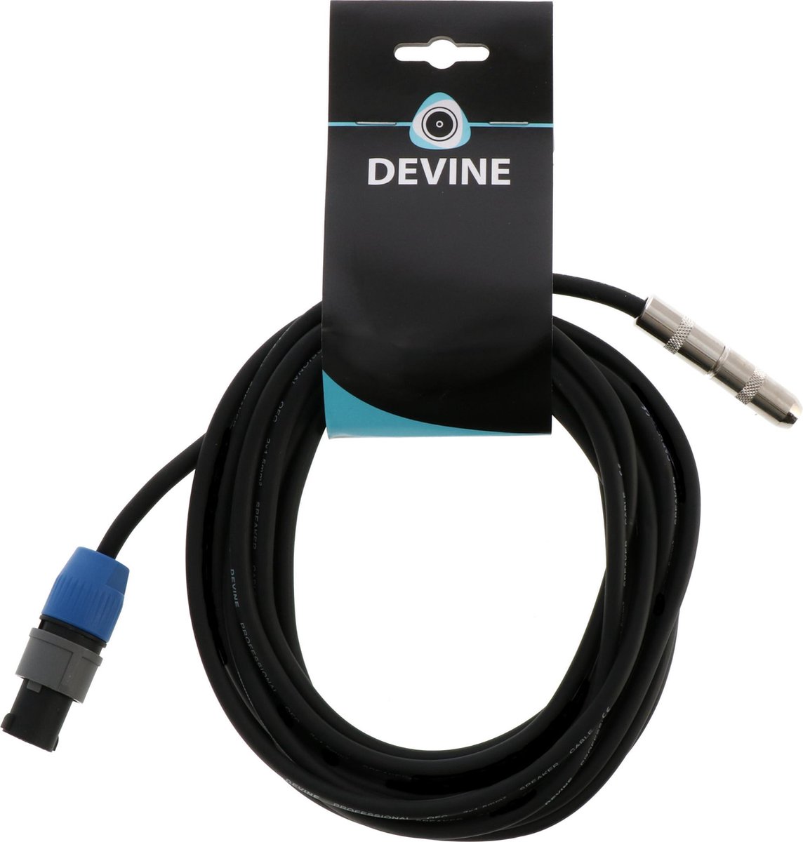 Devine SPE116/5 speakerkabel vergrendelbare connector-6.35mm jack female 5m