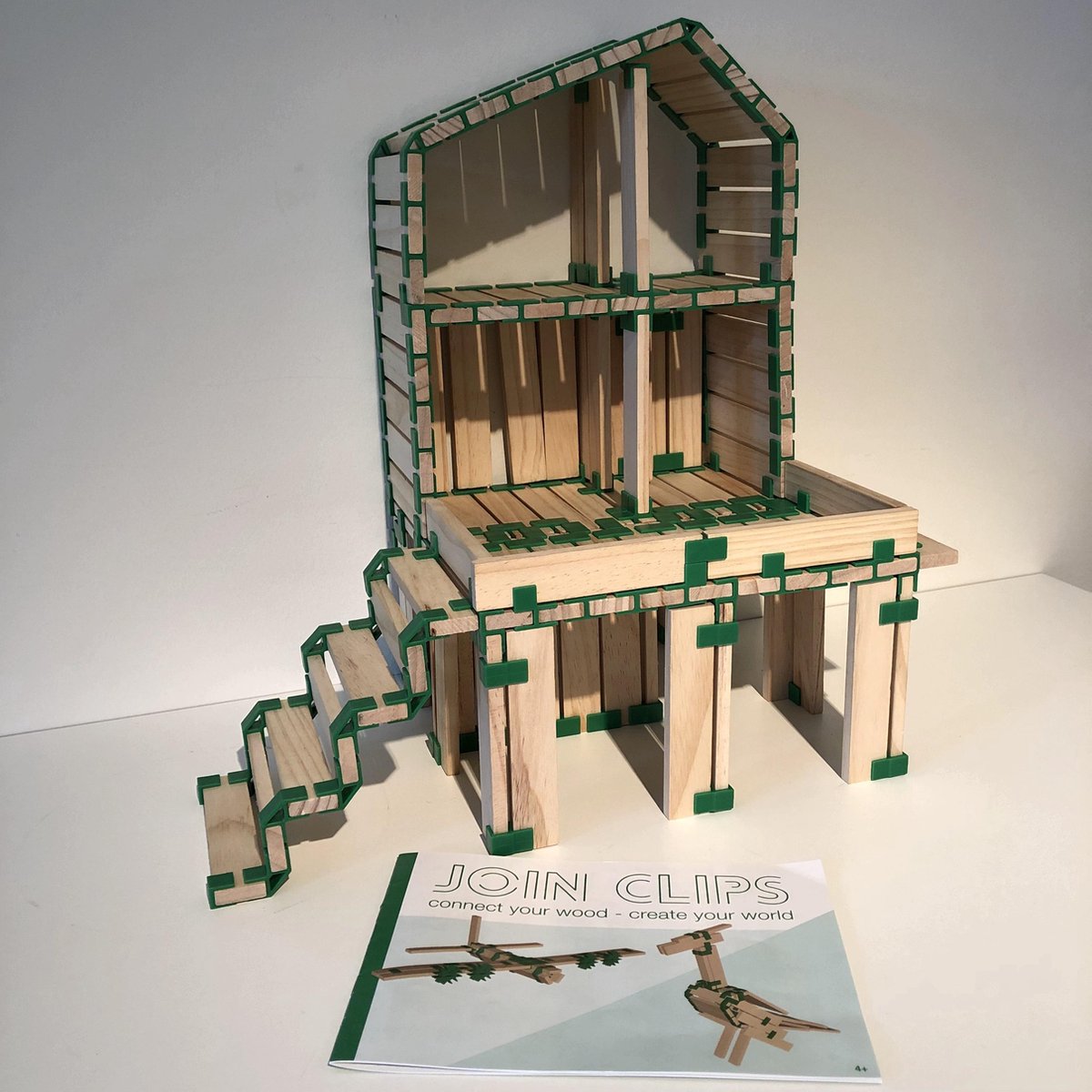 Join Clips speelblokken en opbergkleed 201 delig - Groen