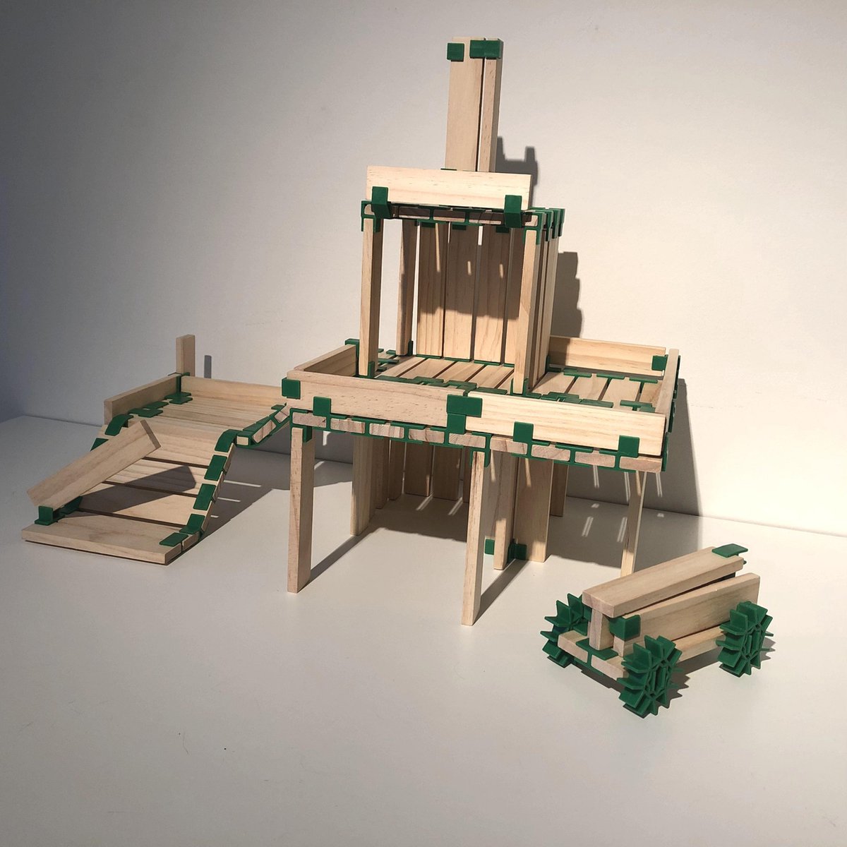 Join Clips speelblokken en opbergkleed 201 delig - Groen