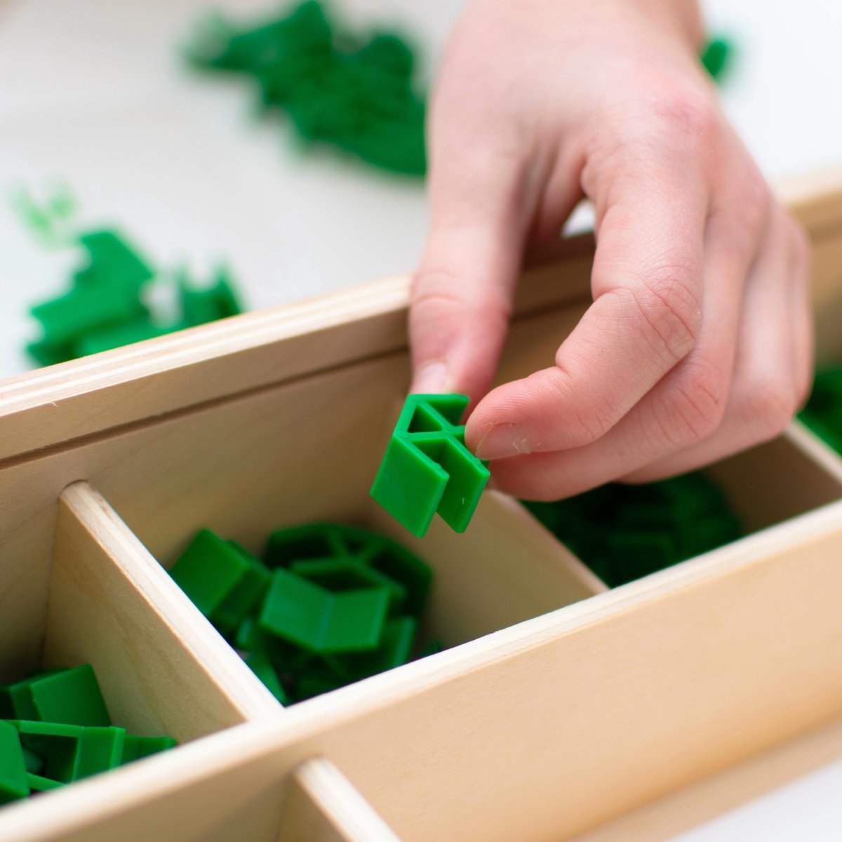 Join Clips speelblokken en opbergkleed 201 delig - Groen