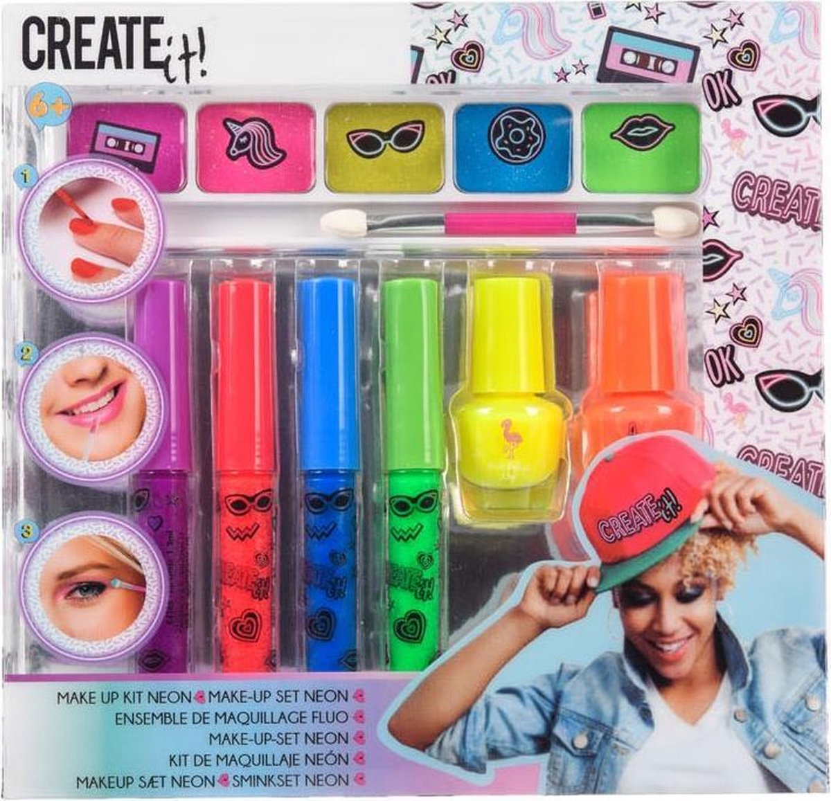 Create it! make upset nagellak Neon meisjes 8 delig