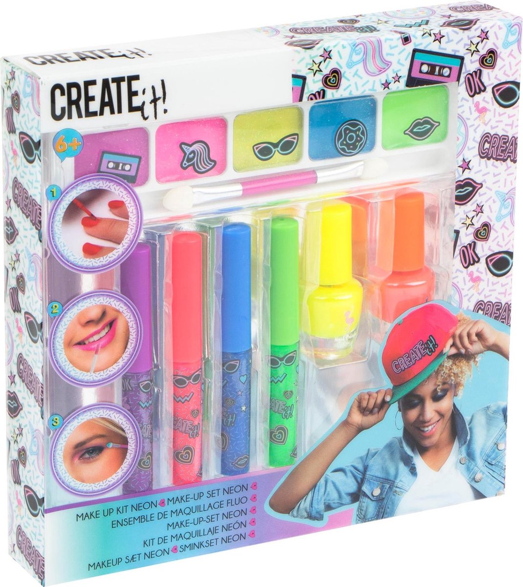 Create it! make upset nagellak Neon meisjes 8 delig