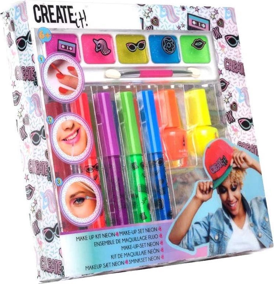 Create it! make upset nagellak Neon meisjes 8 delig