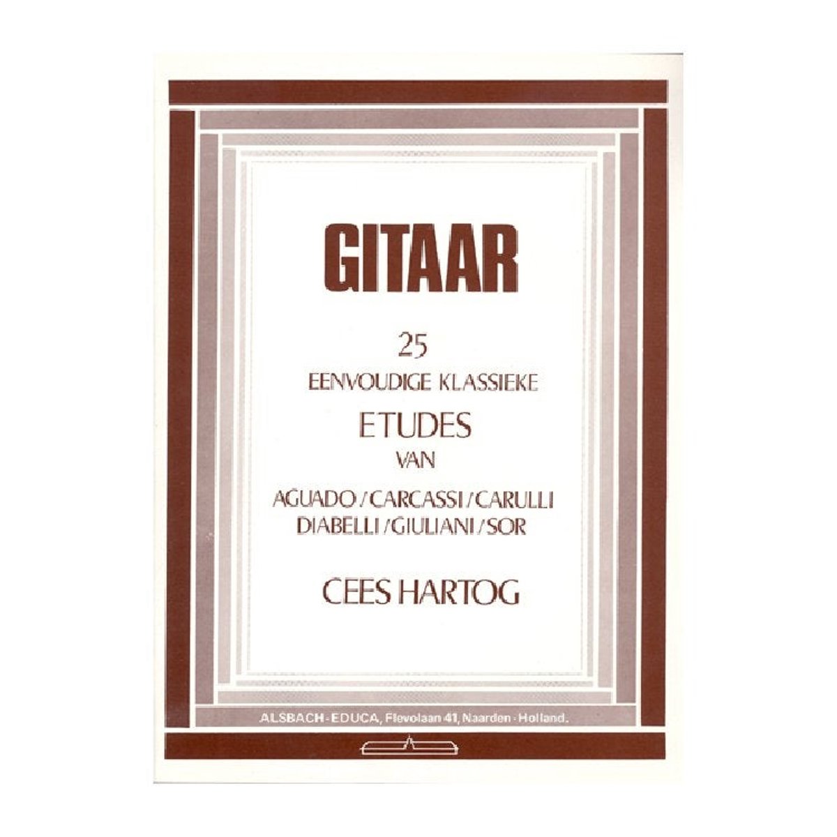 EMC 25 Eenvoudige etudes voor klassieke gitaar - Cees Hartog