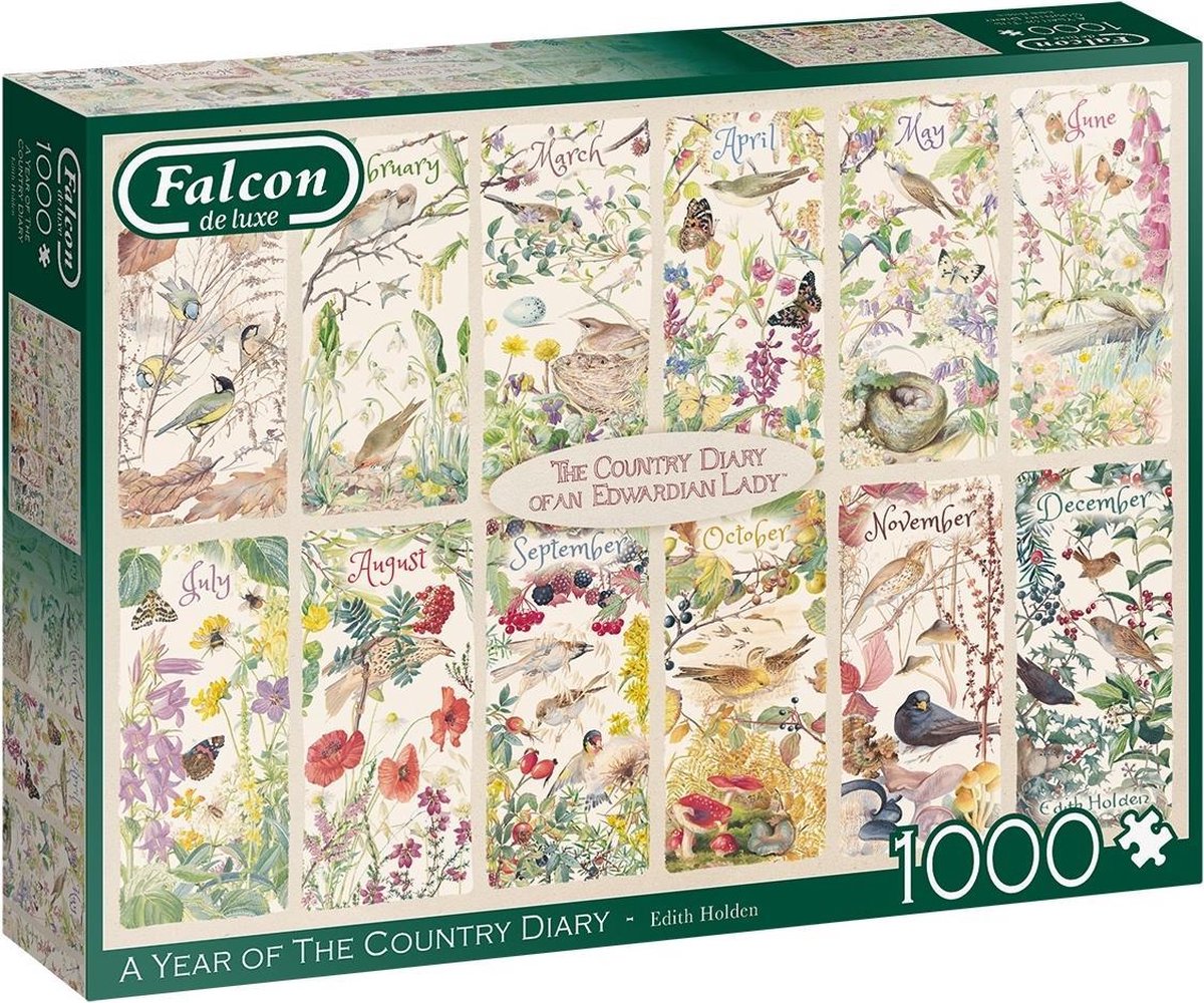 Falcon legpuzzel A Year of The Country 1000 stuks - Groen