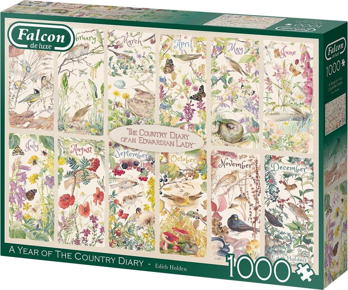 Falcon legpuzzel A Year of The Country 1000 stuks - Groen
