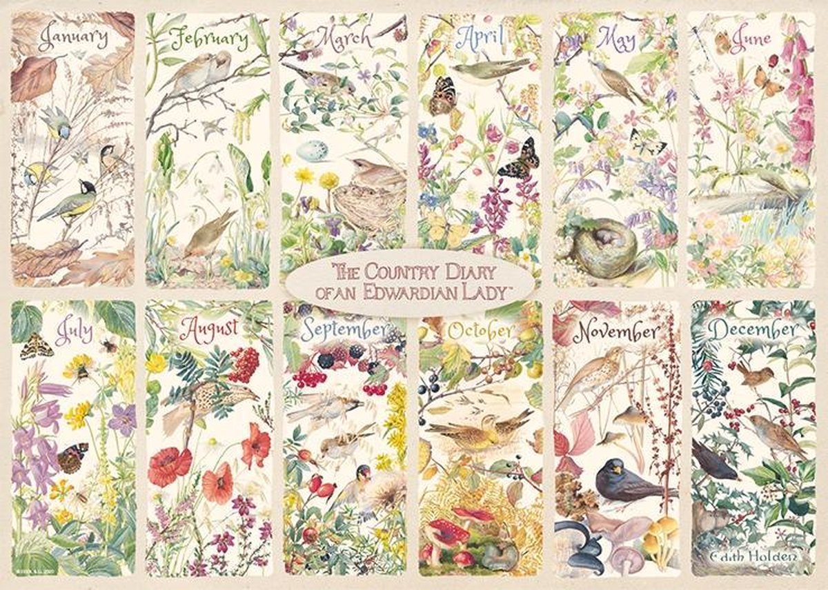 Falcon legpuzzel A Year of The Country 1000 stuks - Groen