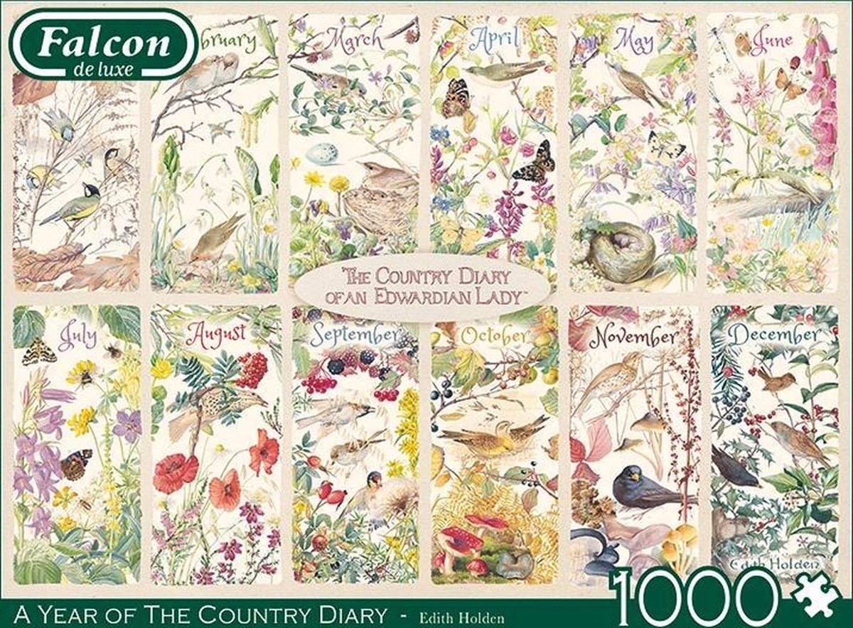 Falcon legpuzzel A Year of The Country 1000 stuks - Groen