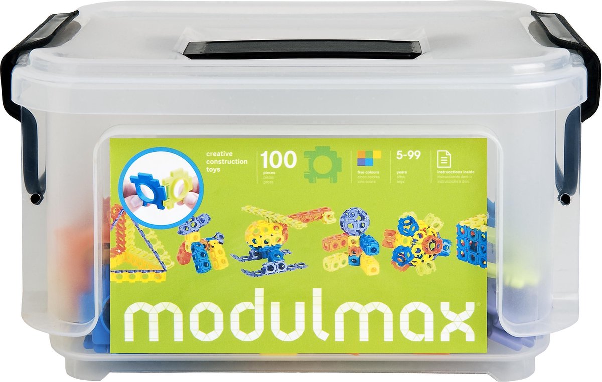 Modulmax bouwblokken Box 4 x 4 cm 100 stukjes