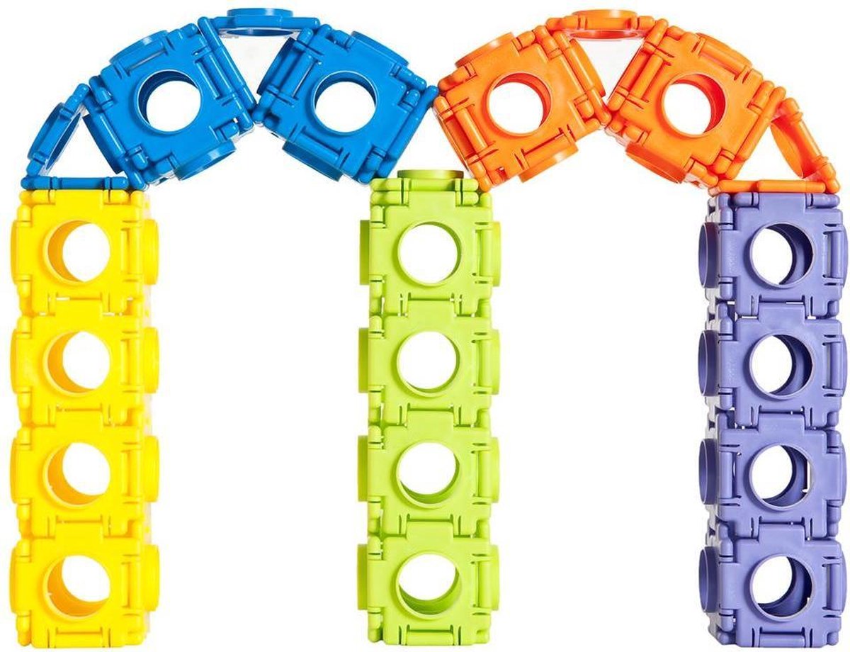 Modulmax bouwblokken Box 4 x 4 cm 100 stukjes