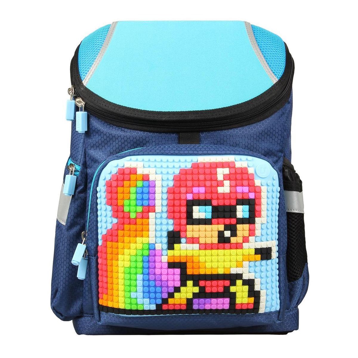 Upixel rugzak Super Class junior 38 cm marine 2 delig - Blauw