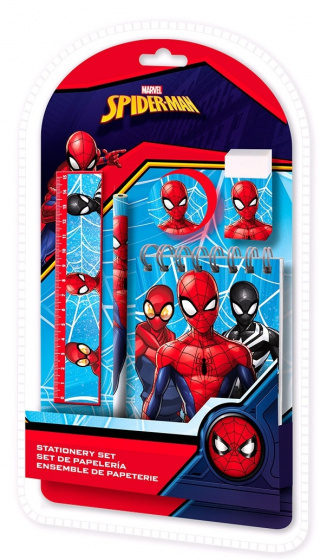 Marvel schrijfset Spiderman 13,8 x 25 cm 5 delig