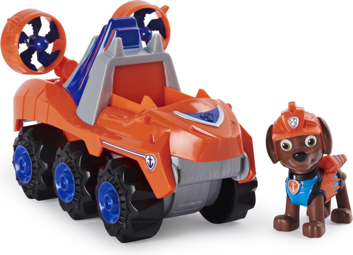 Spinmaster Nickelodeon speelset Dino Rescue Zuma Paw Patrol oranje/blauw
