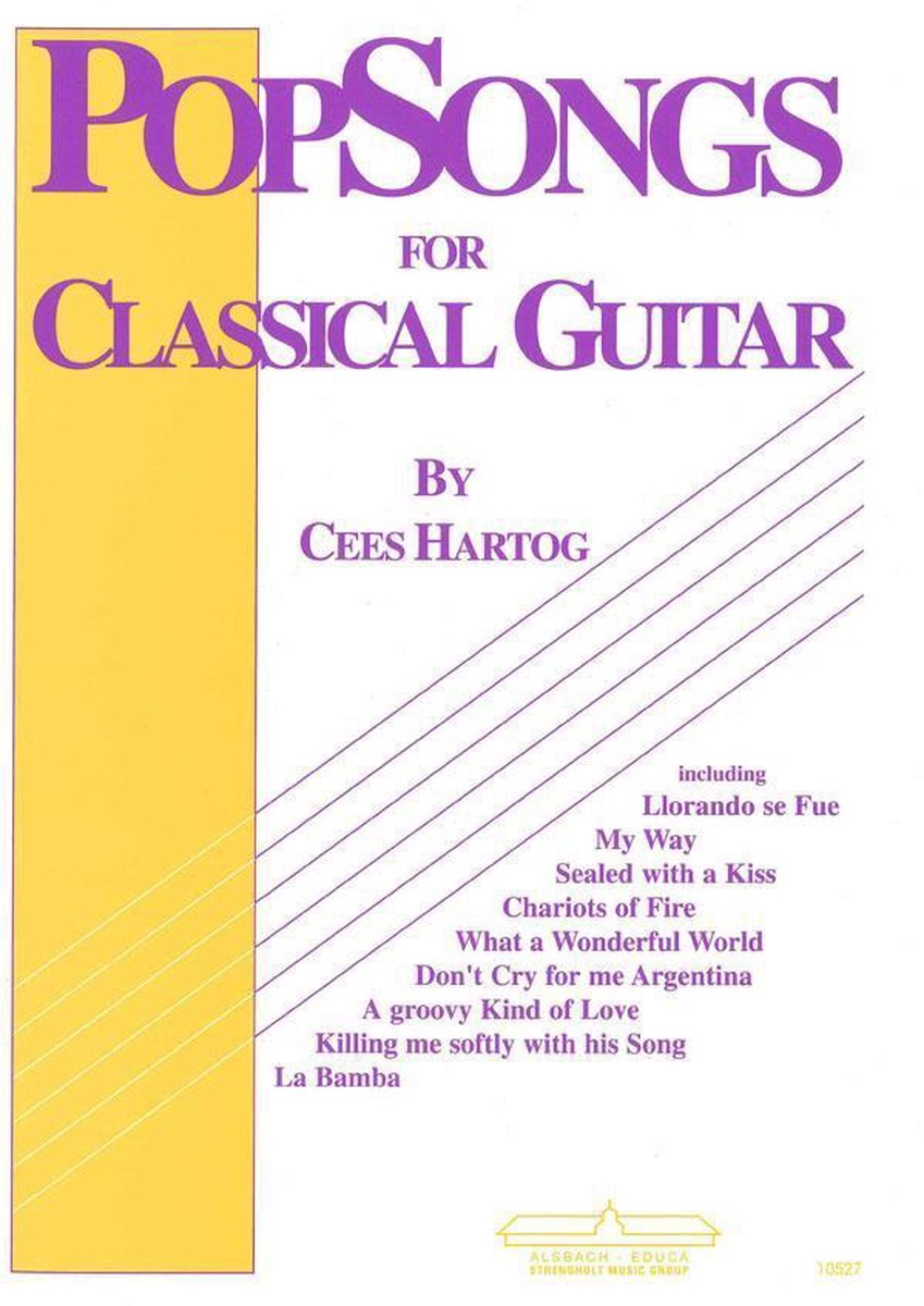 EMC Popsongs for Classical Guitar 1 - Cees Hartog gitaarboek