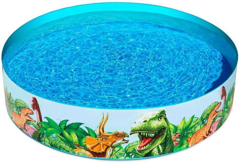 Bestway kinderzwembad Fill N Fun Dinosaurus 183 x 38 cm vinyl - Azul