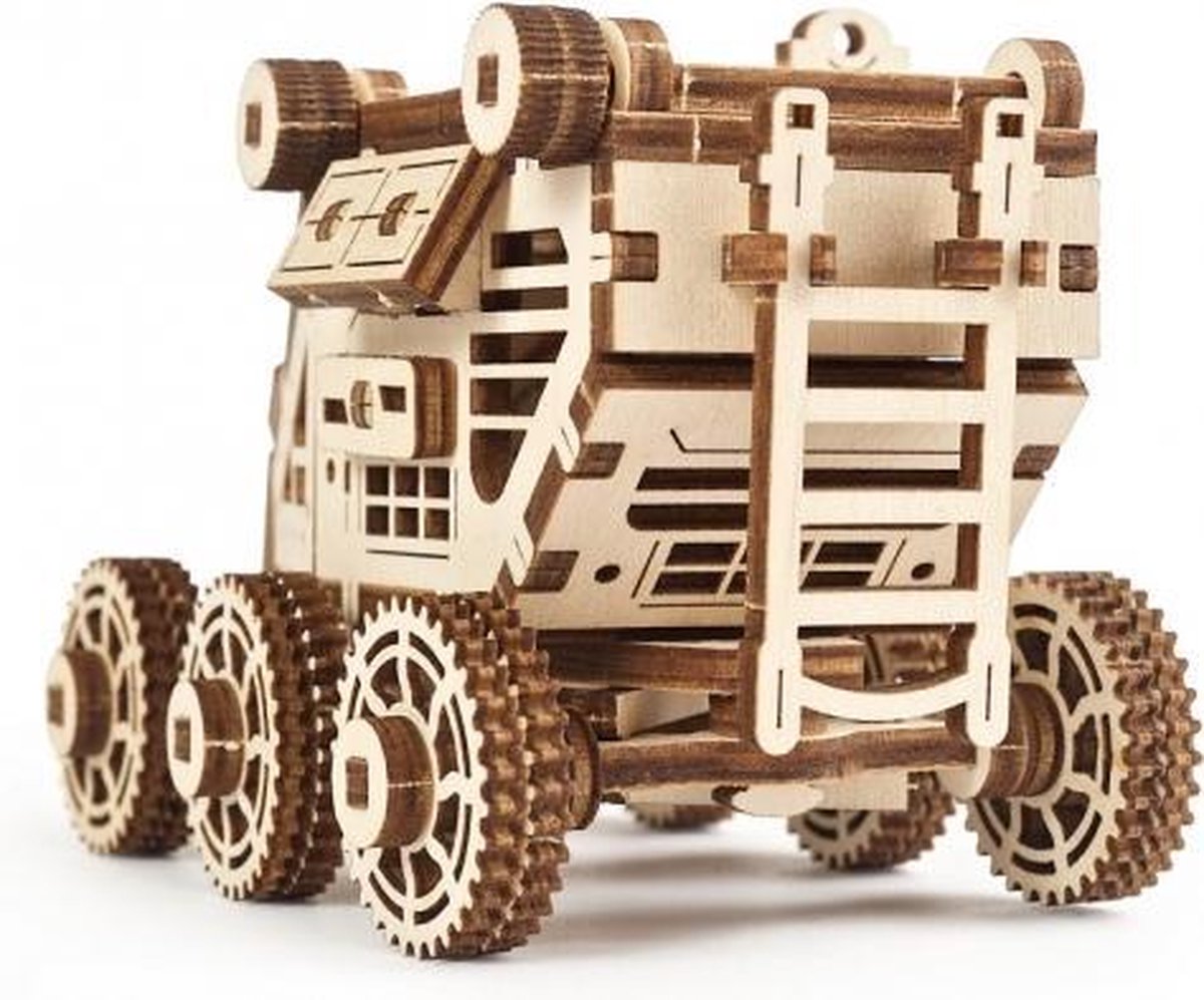 Ugears bouwpakket Mars Buggy 9 x 6,5 x 7 cm hout 96 delig - Bruin