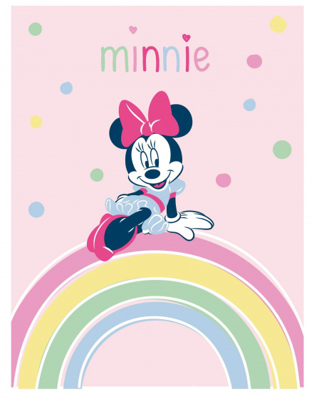 Disney fleecedeken Minnie 100 x 140 cm junior - Roze