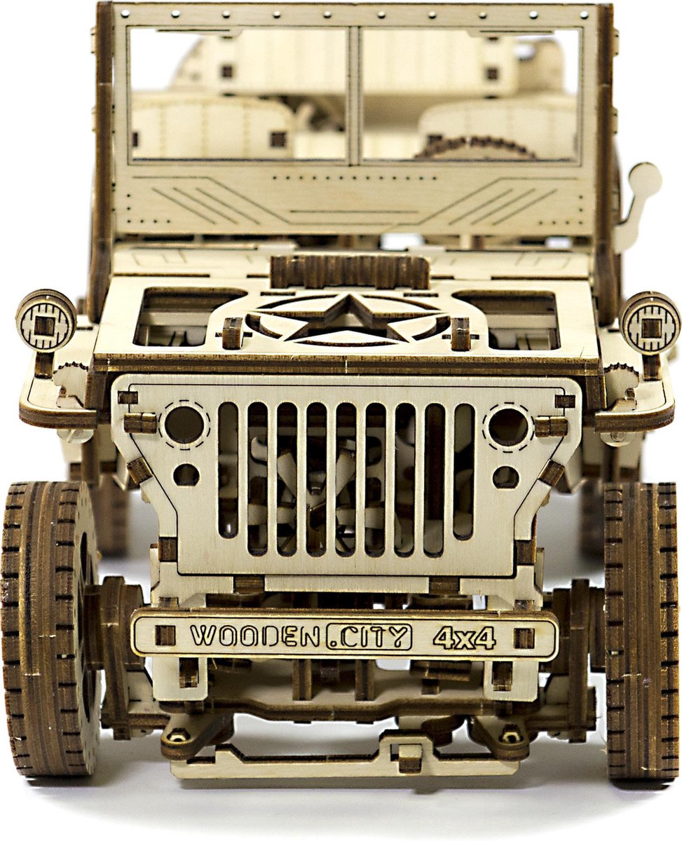 Wooden City modelbouwset Willys Jeep 17,9 cm hout 564 delig