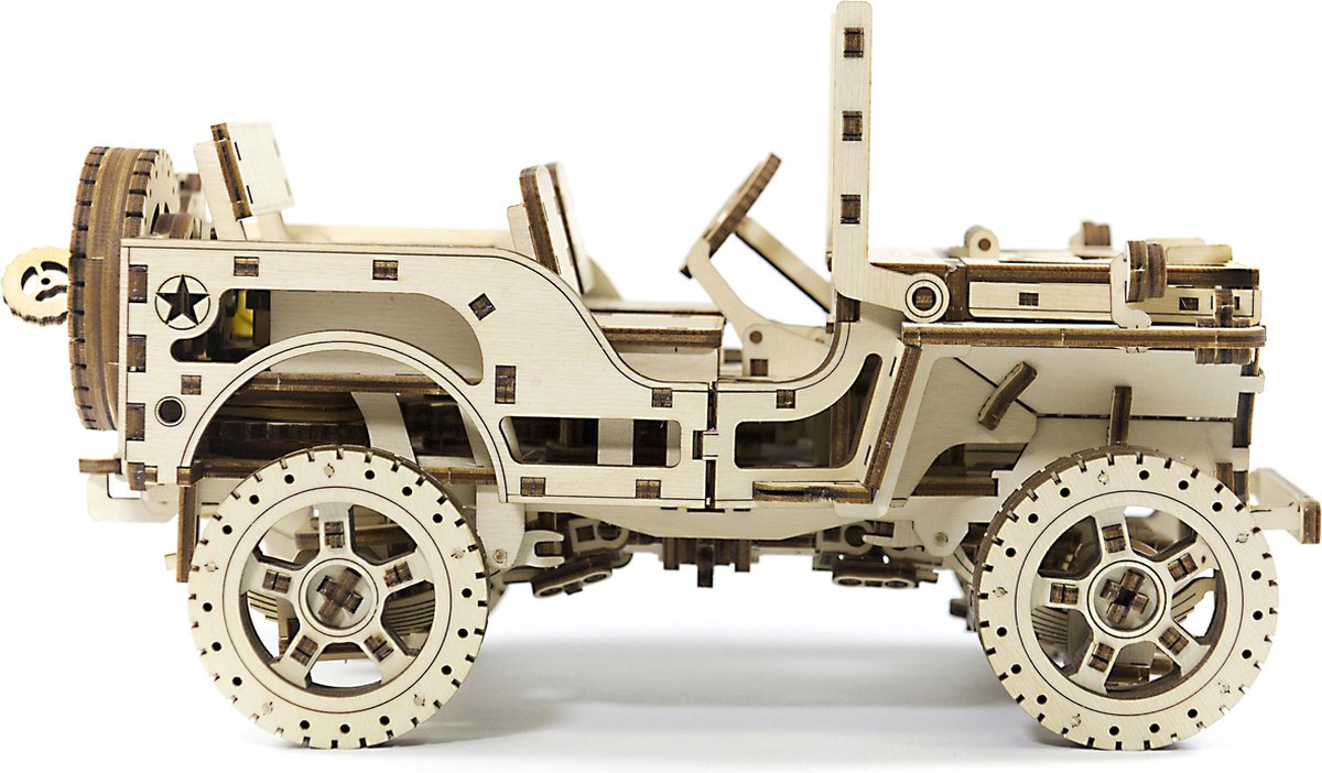 Wooden City modelbouwset Willys Jeep 17,9 cm hout 564 delig