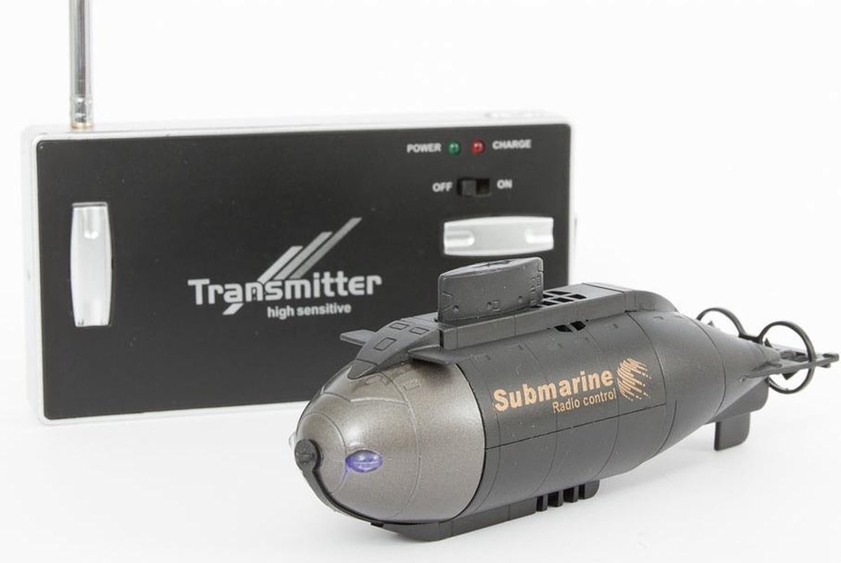 Invento onderzeeër mini junior 12,5 x 3,5 x 4,5 cm groen 3 delig