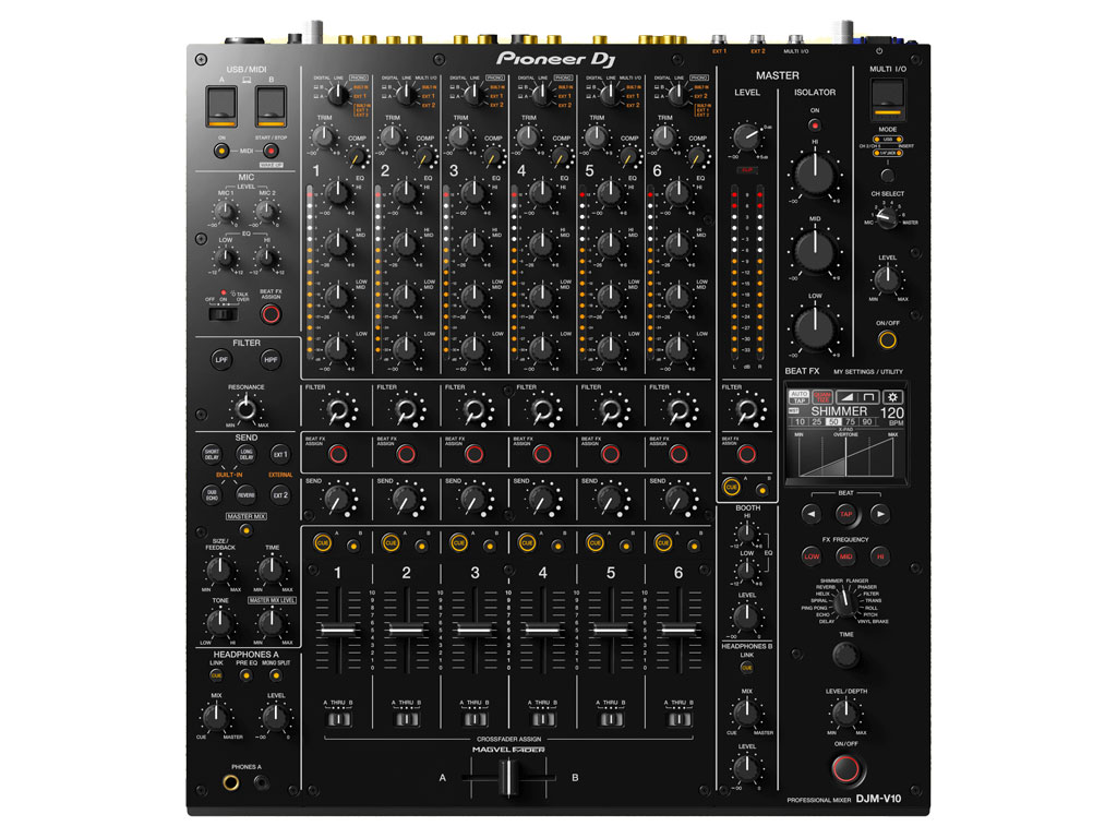 Pioneer DJM-V10 6-kanaals DJ-mixer