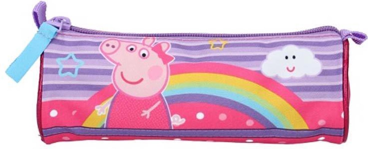 Nickelodeon etui Peppa Pig 20 x 7 cm polyester/paars - Roze