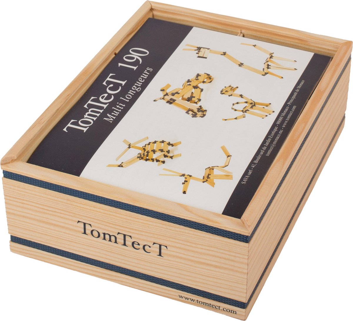 TomTecT bouwkit junior hout/kunststof naturel/ 190 delig - Zwart