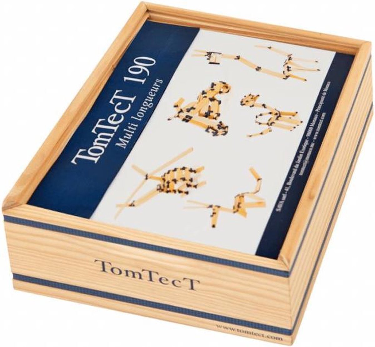 TomTecT bouwkit junior hout/kunststof naturel/ 190 delig - Zwart