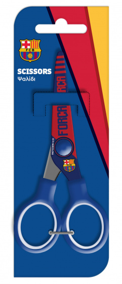 FC Barcelona schaar junior 13,5 cm staal/rood - Blauw