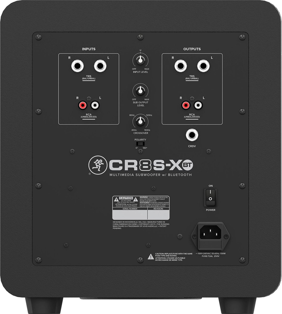Mackie CR8S-XBT actieve studiosubwoofer (per stuk)