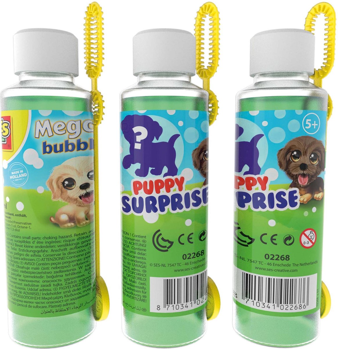 Ses bellenblaas Mega Bubbles puppysurprise junior 200 ml - Groen