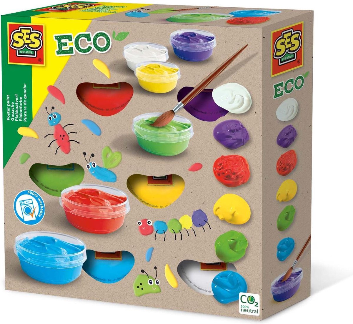 Ses plakkaatverf Eco junior acryl 6 delig